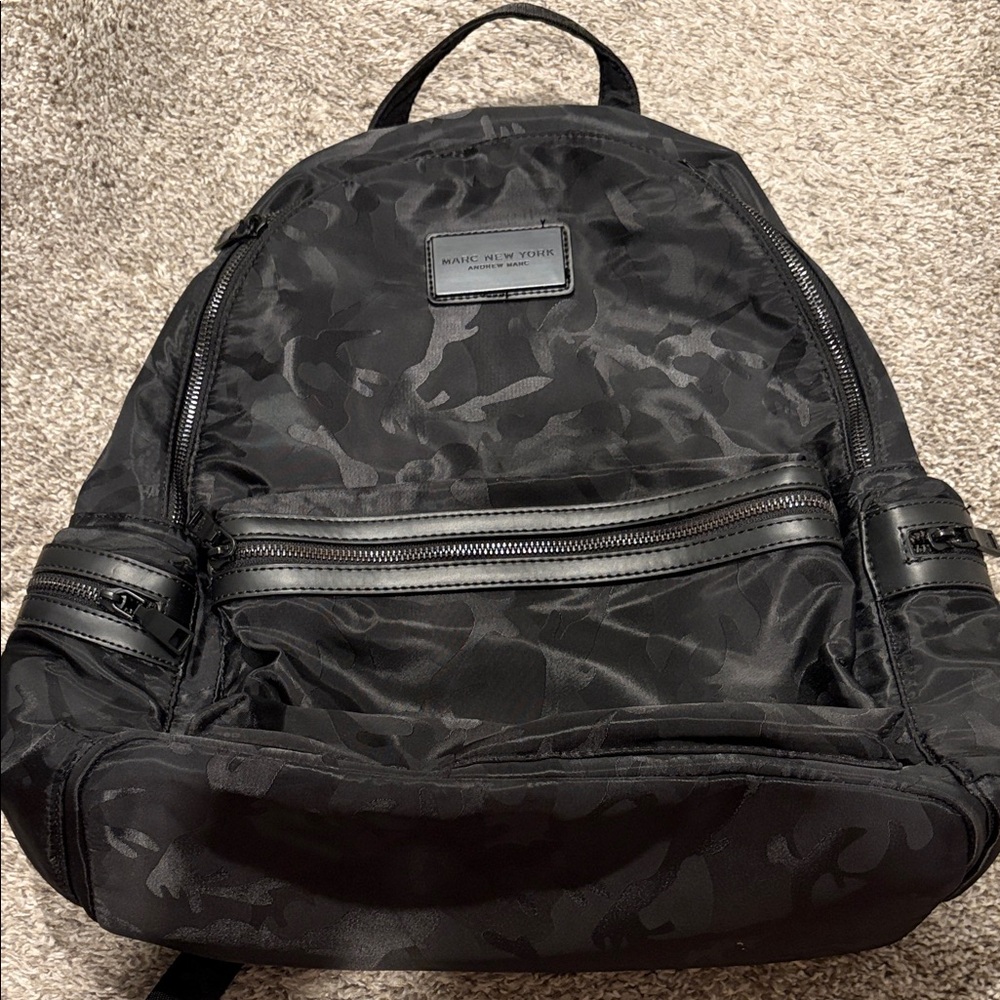 Marc New York Black Camo Nylon Daypack